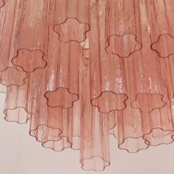 Hot Pamono Murano Pink Glass Tronchi Chandelier, 1990s
