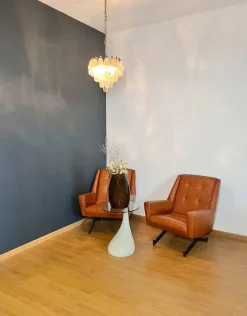 New Pamono Murano Poliedri Chandelier from Carlo Scarpa Design, 1990