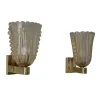 Sale Pamono Murano Pulegoso Gold Glass Sconces from Barovier & Toso, 1990s, Set of 2