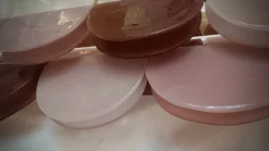 Hot Pamono Murano Rectangular Pink Violet Art Glass and Brass Chandelier and Pendant