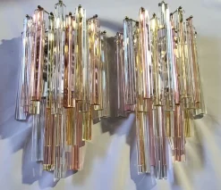 Clearance Pamono Murano Sconces by Venini, 1970s, Set of 2