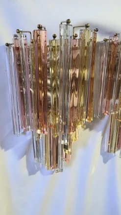 Clearance Pamono Murano Sconces by Venini, 1970s, Set of 2