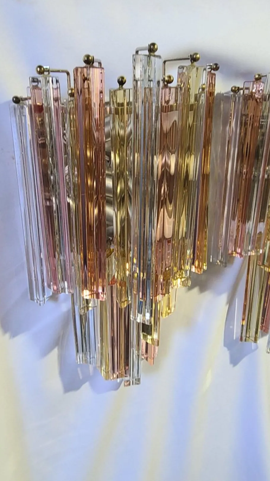 Clearance Pamono Murano Sconces by Venini, 1970s, Set of 2