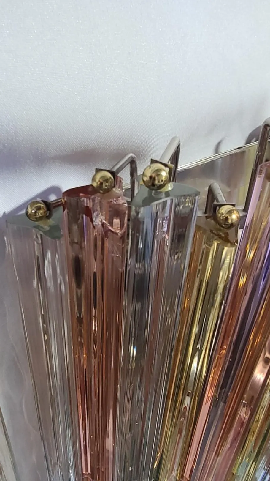 Clearance Pamono Murano Sconces by Venini, 1970s, Set of 2