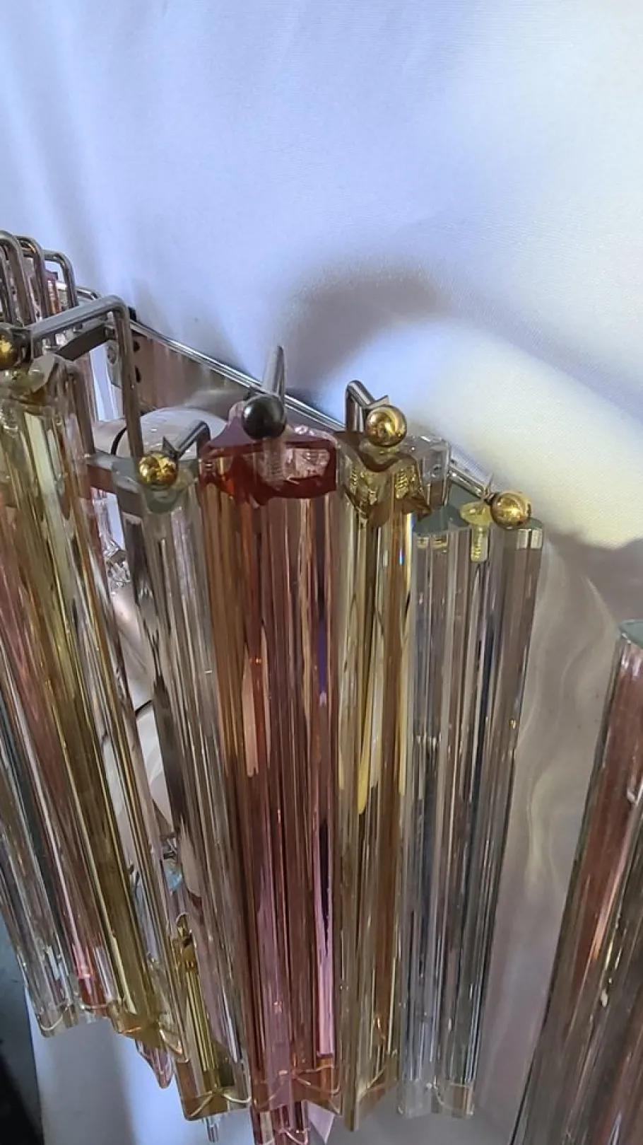 Clearance Pamono Murano Sconces by Venini, 1970s, Set of 2