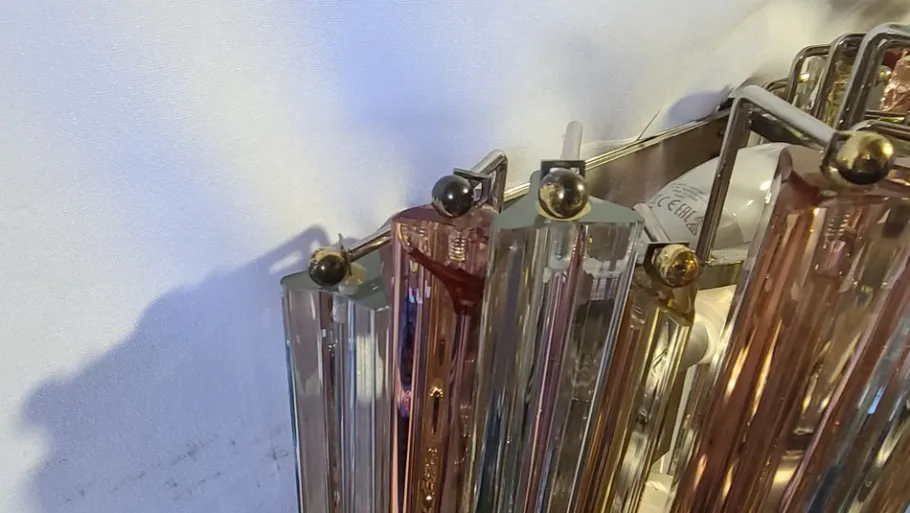 Clearance Pamono Murano Sconces by Venini, 1970s, Set of 2