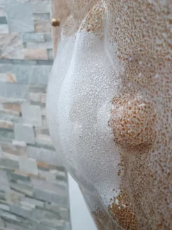 Clearance Pamono Murano Slab Wall Light attributed to Mazzega, 1970s