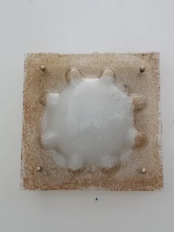 Clearance Pamono Murano Slab Wall Light attributed to Mazzega, 1970s