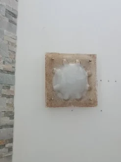 Clearance Pamono Murano Slab Wall Light attributed to Mazzega, 1970s