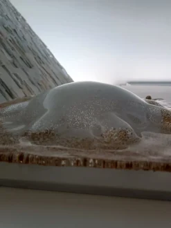 Clearance Pamono Murano Slab Wall Light attributed to Mazzega, 1970s