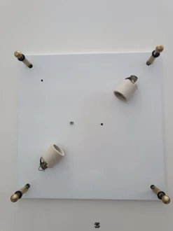 Clearance Pamono Murano Slab Wall Light attributed to Mazzega, 1970s