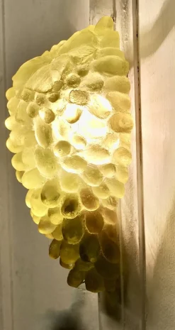 Discount Pamono Murano Style Green Glass Grape Wall Light, 1920s