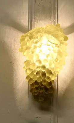 Discount Pamono Murano Style Green Glass Grape Wall Light, 1920s