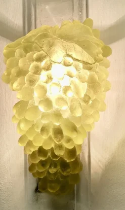 Discount Pamono Murano Style Green Glass Grape Wall Light, 1920s