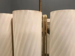 Discount Pamono Murano Swirl Glass Chandelier by Paolo Venini for Murano, 1960s