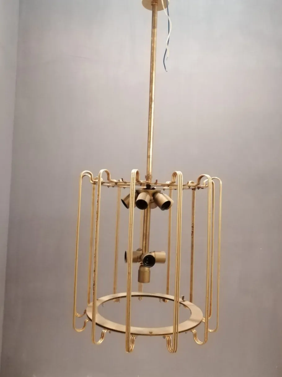 Discount Pamono Murano Swirl Glass Chandelier by Paolo Venini for Murano, 1960s