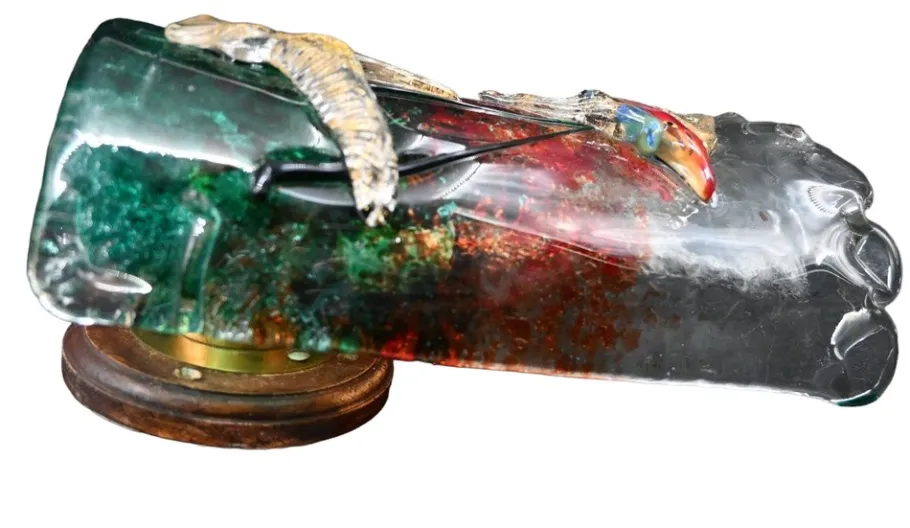 New Pamono Murano Wall Lamp by Alfredo Barbini for Made Murano Glass, Set of 2