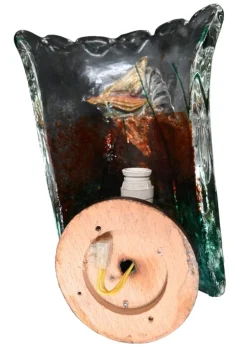 New Pamono Murano Wall Lamp by Alfredo Barbini for Made Murano Glass, Set of 2