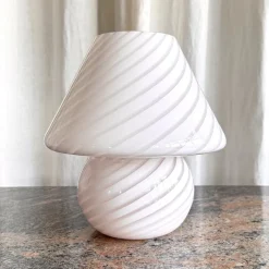 Outlet Pamono Mushroom Murano Glass Table Lamp, 1970s