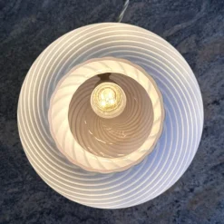 Outlet Pamono Mushroom Murano Glass Table Lamp, 1970s