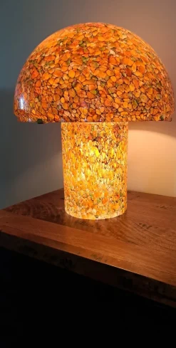 Hot Pamono Mushroom Table Lamp from Peill & Putzler, 1970s