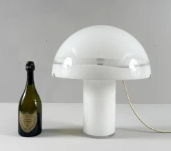 Hot Pamono Mushroom Table Lamp in Murano Glass by Carlo Nason for Mazzega, Italy, 1970s