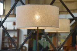 Pamono Neoclassical Astrolabe Lamp by Jean-Pierre Ryckaert, 1960s