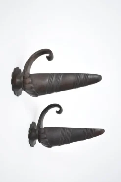 Discount Pamono Neoclassical Bronze Wall Sconces, 1920s, Set of 2