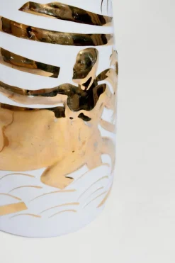 Outlet Pamono Neoclassical Ceramic Lamps, 1940s, Set of 2