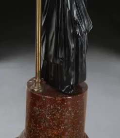 New Pamono Neo-Classical Figural Lamps, 1880, Set of 2