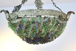 Hot Pamono Neoclassical Murano Glass Flower Chandelier