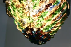 Hot Pamono Neoclassical Murano Glass Flower Chandelier