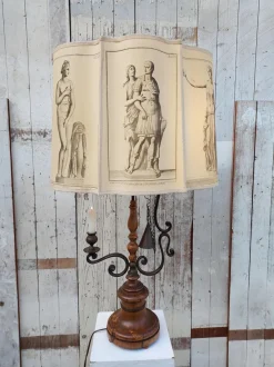 Best Pamono Neoclassical Table Lamp in Wrought Iron, 1950s