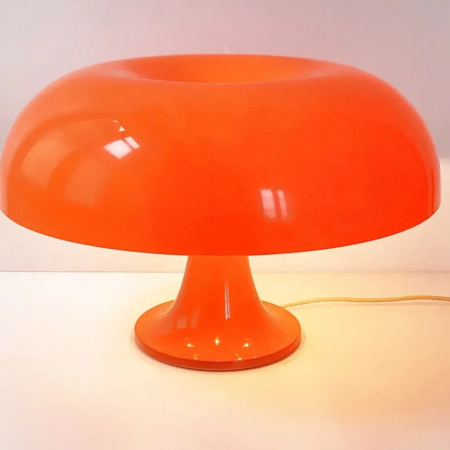 Best Pamono Nesso Table Lamp in Orange by Giancarlo Mattioli for Artemide, 1960s