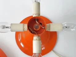 Best Pamono Nesso Table Lamp in Orange by Giancarlo Mattioli for Artemide, 1960s