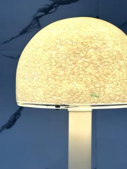 Pamono Neverrino Table Lamp in Murano Glass attributed to Gae Aulenti for Vistosi, Venice, Italy, 1970s