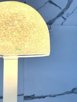 Pamono Neverrino Table Lamp in Murano Glass attributed to Gae Aulenti for Vistosi, Venice, Italy, 1970s