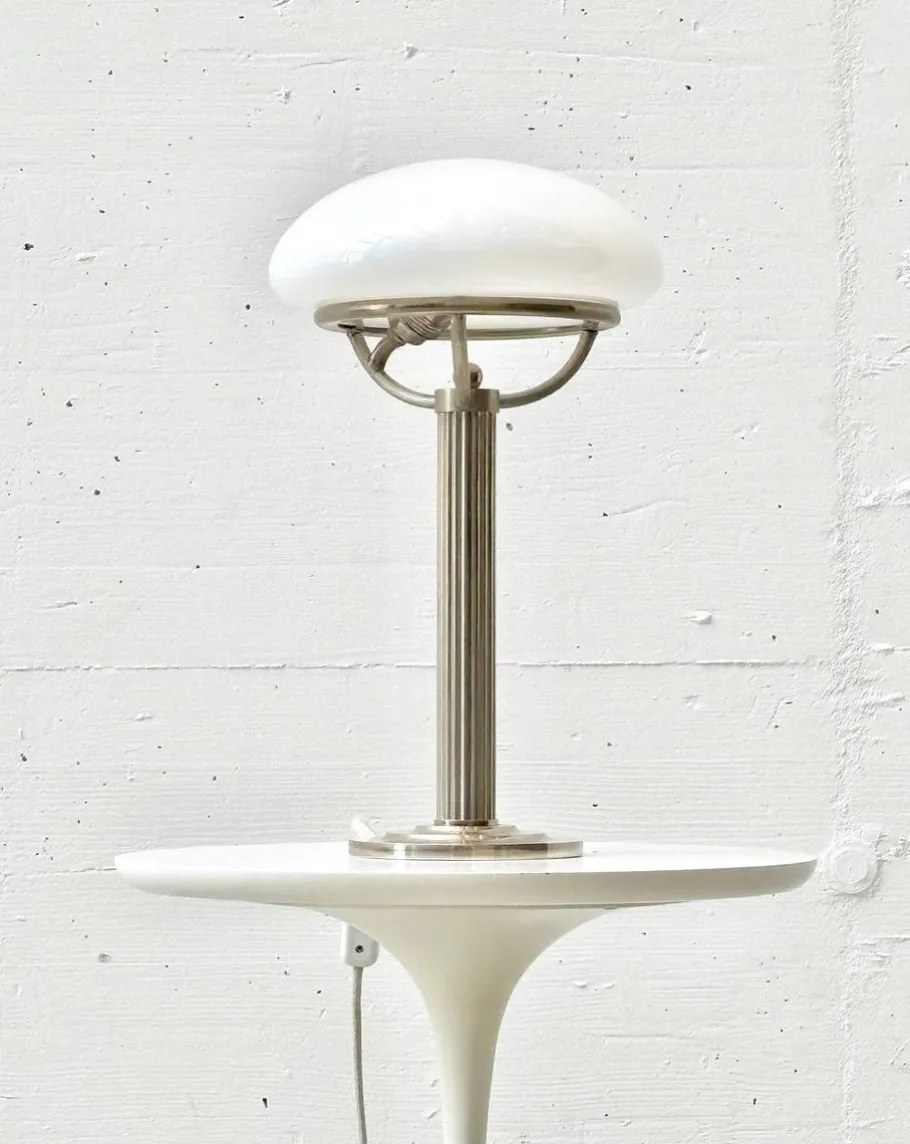 Discount Pamono Nickel Table Lamps with Opal Shades by Adolf Loos for Villa Steiner