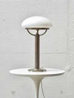 Discount Pamono Nickel Table Lamps with Opal Shades by Adolf Loos for Villa Steiner