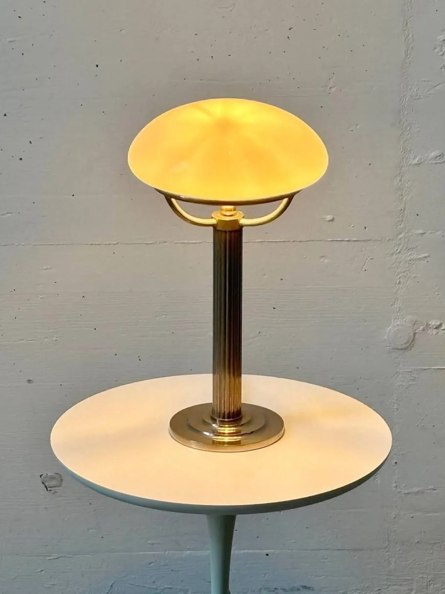 Discount Pamono Nickel Table Lamps with Opal Shades by Adolf Loos for Villa Steiner