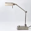 Pamono Nickel-Plated Brass Adjustable Desk Light from Holtkötter, Germany, 1980s