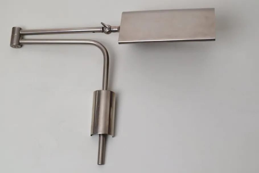 Best Pamono Nickel-Plated Wall Lamp by Florian Schulz, 1970s