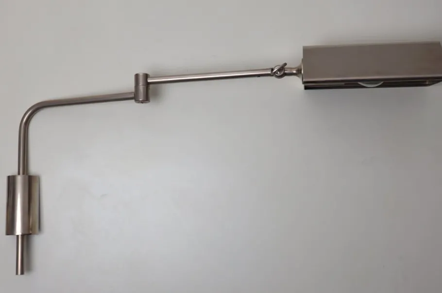 Best Pamono Nickel-Plated Wall Lamp by Florian Schulz, 1970s