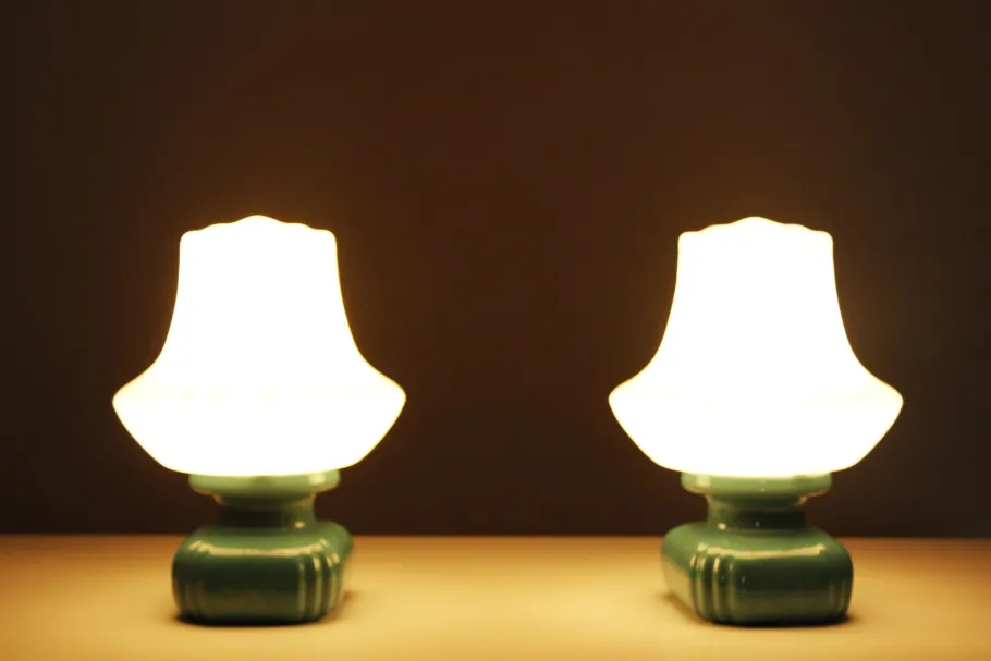 Best Pamono Nightstand Lamps, 1970s, Set of 2