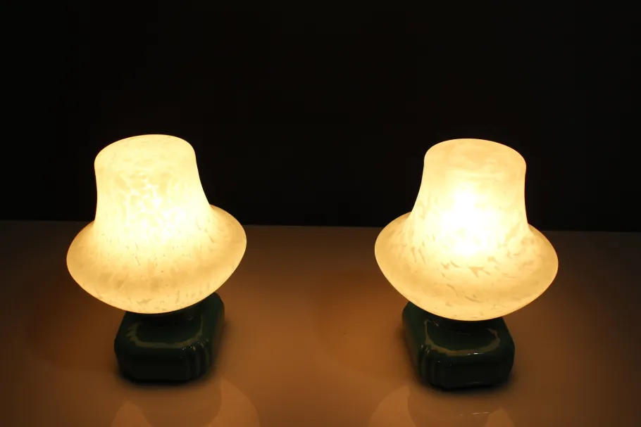 Best Pamono Nightstand Lamps, 1970s, Set of 2