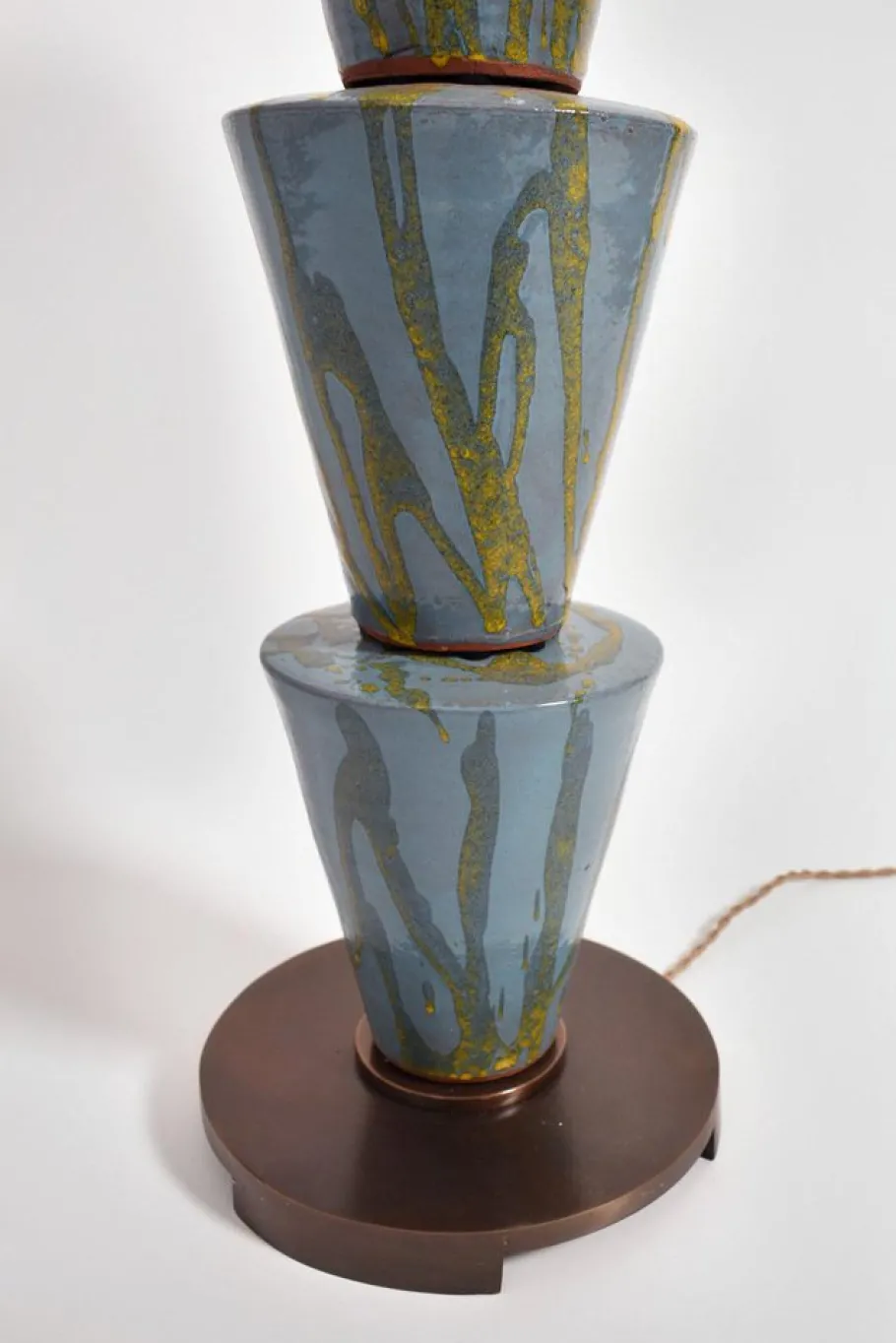 Sale Pamono Nizwa Blue and Yellow Floor Lamp by Barracuda Interiors