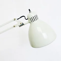Clearance Pamono Norwegian Naska Loris Table Lamp in White Metal by Jac Jacobsen for Luxo, 1950s