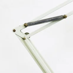 Clearance Pamono Norwegian Naska Loris Table Lamp in White Metal by Jac Jacobsen for Luxo, 1950s