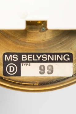 Clearance Pamono Norwegian Wall Light by Svend Mejlstrøm Mejlstrøm Belysning, 1960s