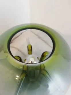 Best Pamono Nuphar Table Lamp in Green Glass by Toni Zuccheri for VeArt, Italy, 1970s